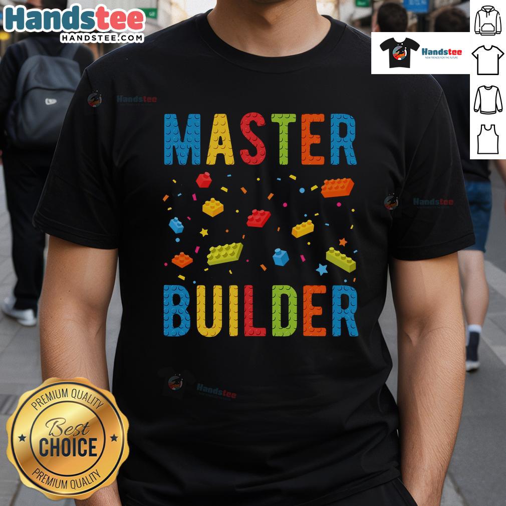 Nice Master Builder T-Shirt featuring a creative design for builders and construction enthusiasts, perfect for casual wear.