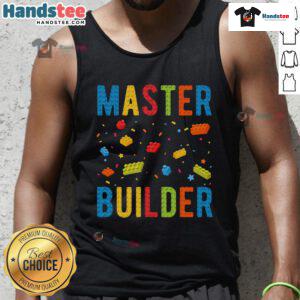Nice Master Builder Tank Top featuring a vibrant design, perfect for casual wear and showcasing your creative style.