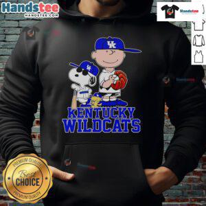 Kentucky Wildcats players wearing Nice Peanuts hoodie, showcasing team spirit and cozy style in vibrant blue.