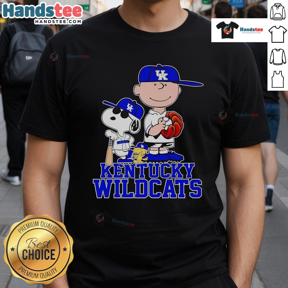 Nice Peanuts Kentucky Wildcats Players T-Shirt featuring vibrant graphics of fan-favorite players in team colors.