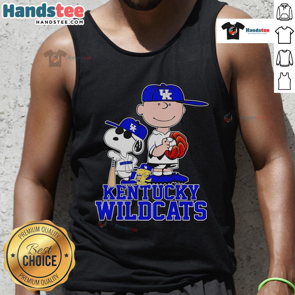 Kentucky Wildcats players wearing a stylish Nice Peanuts tank top during a game, showcasing team spirit.