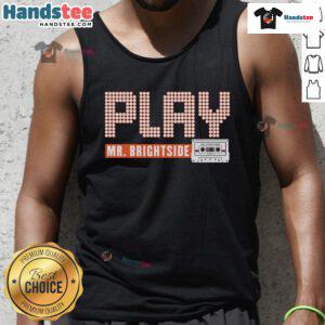 Stylish Nice Play Mr. Brightside tank top in vibrant colors, perfect for casual summer outfits and music festival vibes.