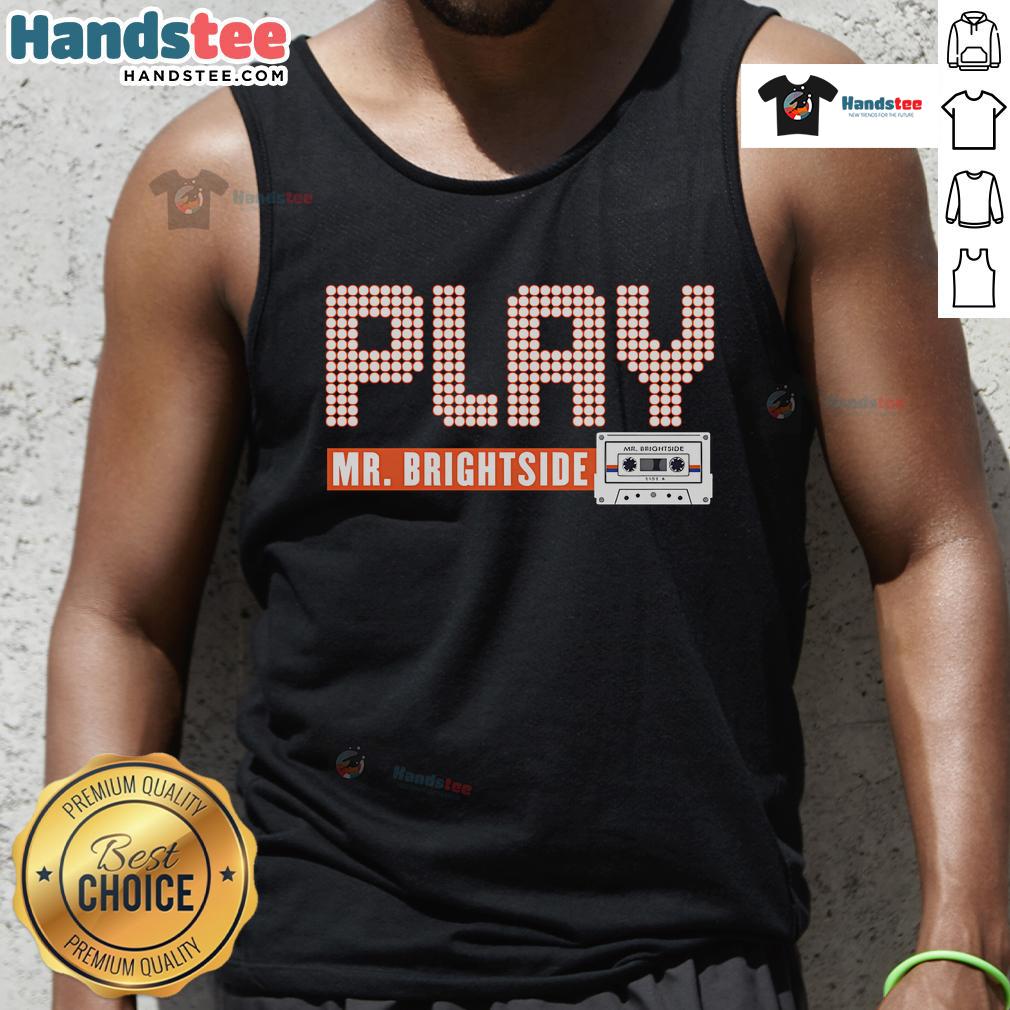 Stylish Nice Play Mr. Brightside tank top in vibrant colors, perfect for casual summer outfits and music festival vibes.