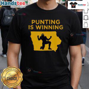 Nice Punting Is Winning Cheer For The Punter T-Shirt design featuring a vibrant punting graphic and bold text.