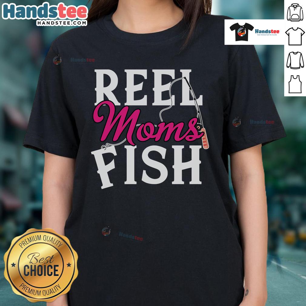 Fishing Mama tee for ladies featuring a fun design, perfect for moms who love fishing and outdoor adventures.