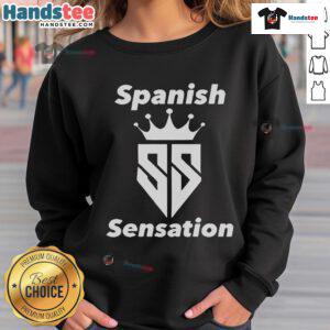 Cozy Nice Spanish Sensation sweatshirt in vibrant colors, perfect for casual outings and stylish comfort.