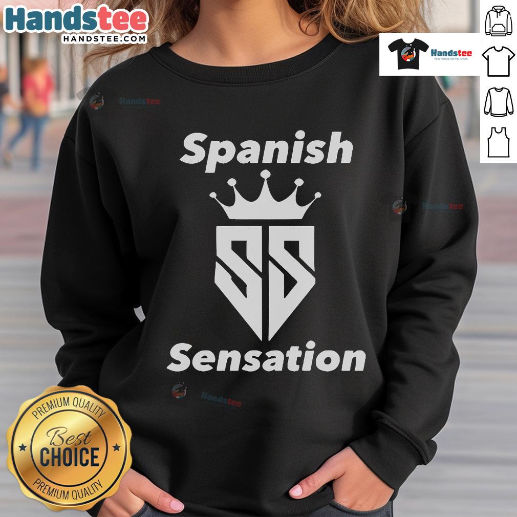 Cozy Nice Spanish Sensation sweatshirt in vibrant colors, perfect for casual outings and stylish comfort.