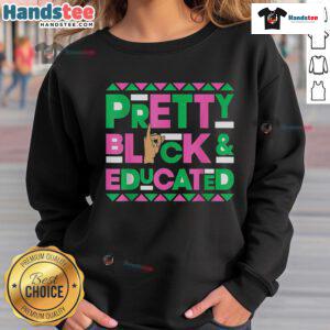 Nice Vintage Alpha sweatshirt featuring a pretty black and educated alpha hand sign from 1908, perfect for stylish casual wear.