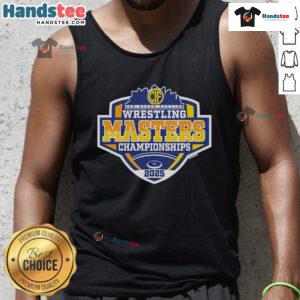Official 2025 CIF San Diego Wrestling Masters Championship tank top featuring vibrant graphics and a comfortable fit.