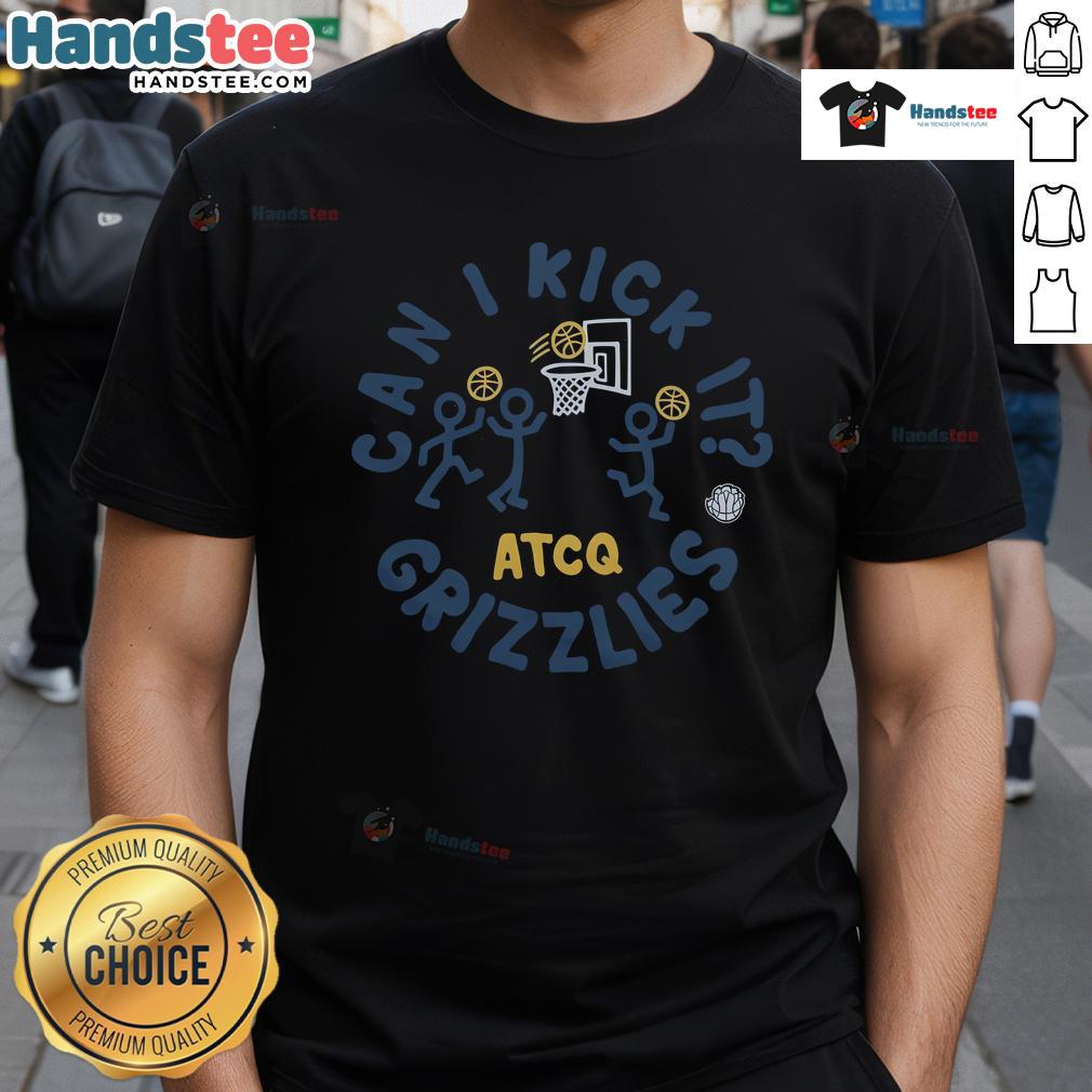 Official A Tribe Called Quest X Memphis Grizzlies 'Can I Kick It' T-Shirt featuring vibrant graphics and team logo.