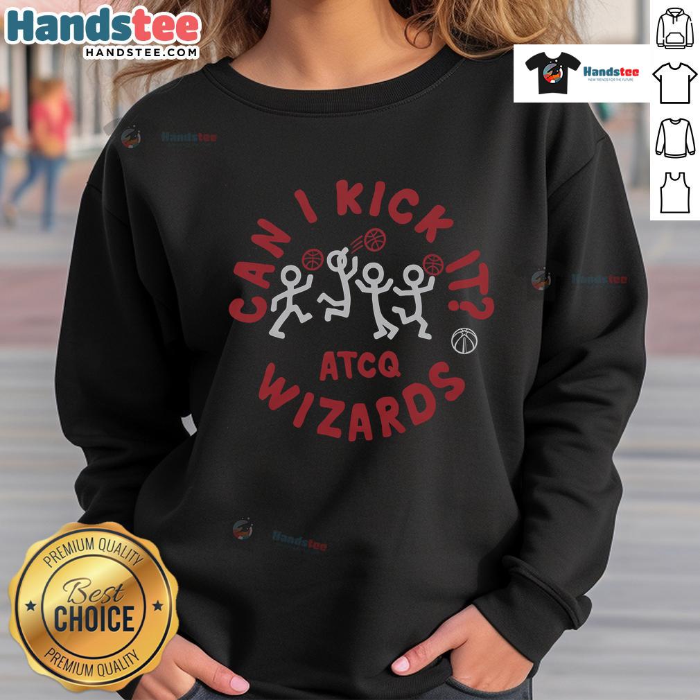 Official A Tribe Called Quest X Washington Wizards sweatshirt featuring bold graphics and vibrant colors, perfect for fans.