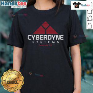 Official Cyberdyne Systems Sunnyvale CA ladies tee featuring a stylish design, perfect for fans and casual wear.