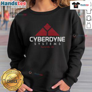Official Cyberdyne Systems sweatshirt from Sunnyvale, CA, featuring a sleek design and logo, perfect for fans.