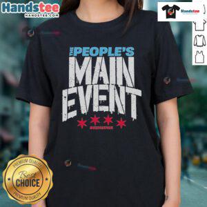 Official The People's Main Event We Want Punk Ladies Tee design featuring bold graphics and vibrant colors.