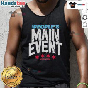 Official The People's Main Event We Want Punk Tank Top featuring bold graphics and a stylish design for punk fashion lovers.