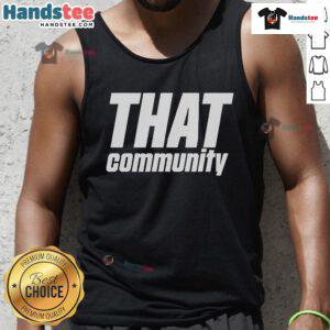 Official Tommiimichelle That Community Tank Top featuring vibrant design and comfortable fit for casual wear.