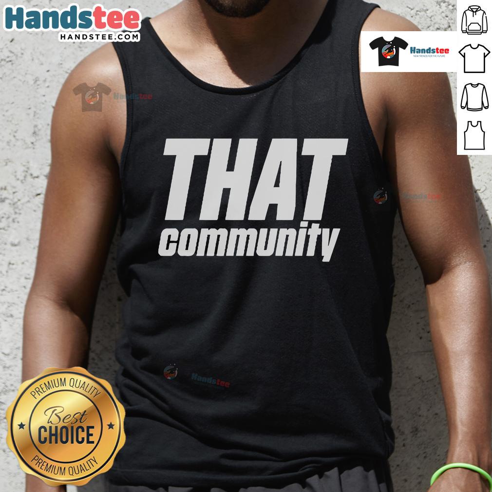 Official Tommiimichelle That Community Tank Top featuring vibrant design and comfortable fit for casual wear.