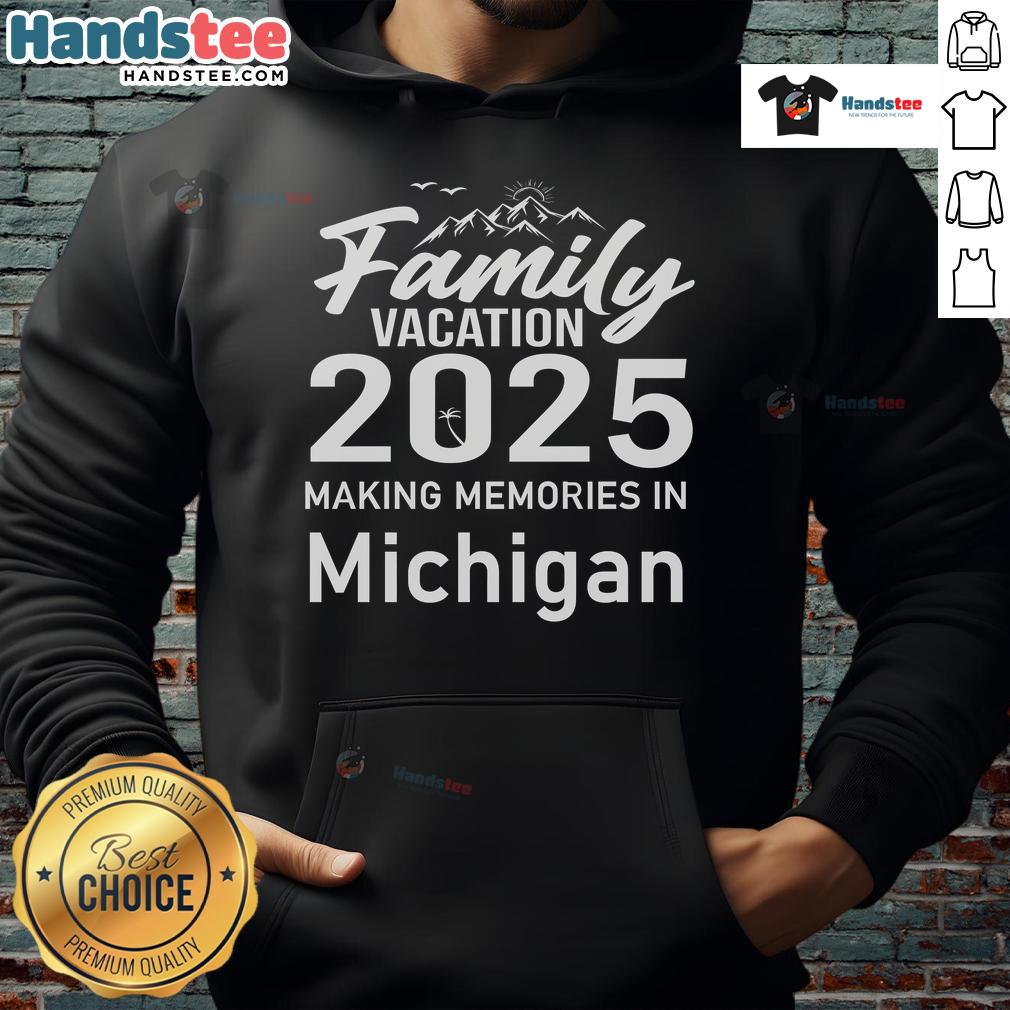 Awesome Family Vacation 2025: Making Memories in Michigan with matching hoodies, enjoying fun outdoor activities.