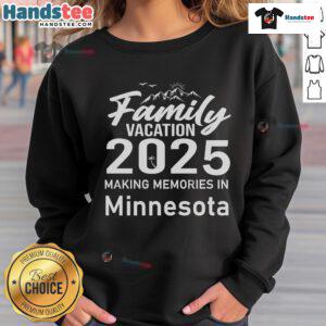 Family in matching Minnesota sweatshirts enjoying their Awesome Family Vacation 2025, making lasting memories together.