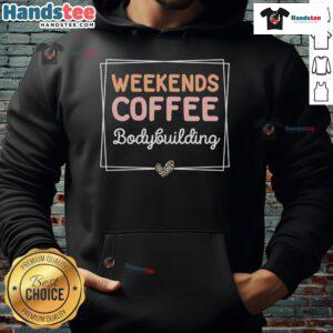 Cozy Cute Weekends Coffee Bodybuilding Retro Mom Life Hoodie in vibrant colors, perfect for casual outings and workouts.