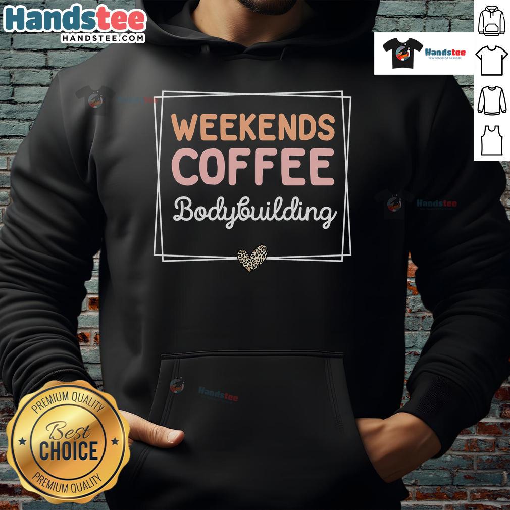 Cozy Cute Weekends Coffee Bodybuilding Retro Mom Life Hoodie in vibrant colors, perfect for casual outings and workouts.