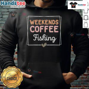 Cozy hoodie featuring 'Cute Weekends Coffee Fishing Retro Mom Life Sayings' design, perfect for casual outings.
