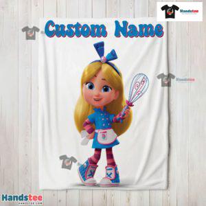 Disney Alice's Wonderland Bakery Blanket Fleece Customized Blanket