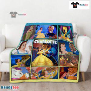 Disney Beauty And The Beast Mystery To Love Collage Blanket Fleece Customized Blanket