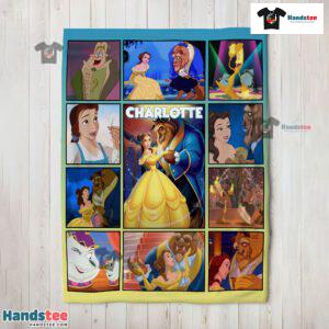 Disney Beauty And The Beast Mystery To Love Collage Blanket Fleece Customized Blanket