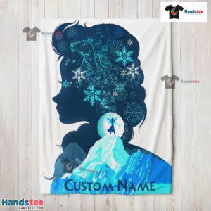 Disney Frozen Elsa Double Exposure Blanket Fleece Customized Blanket