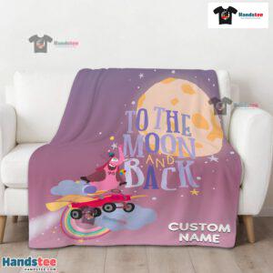 Disney Inside Out Bing Bong To The Moon And Back Blanket Fleece Customized Blanket