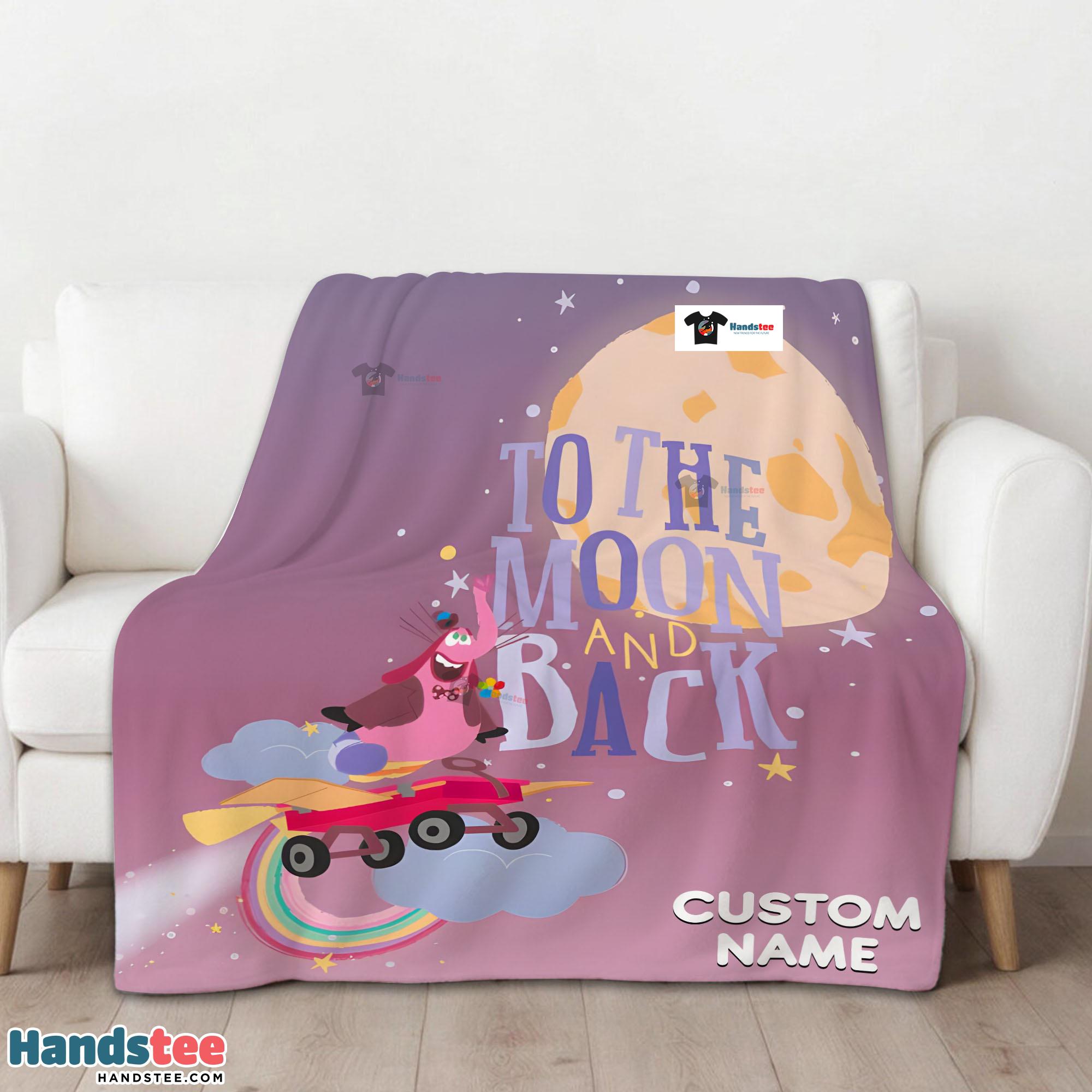 Disney Inside Out Bing Bong To The Moon And Back Blanket Fleece Customized Blanket