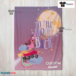 Disney Inside Out Bing Bong To The Moon And Back Blanket Fleece Customized Blanket
