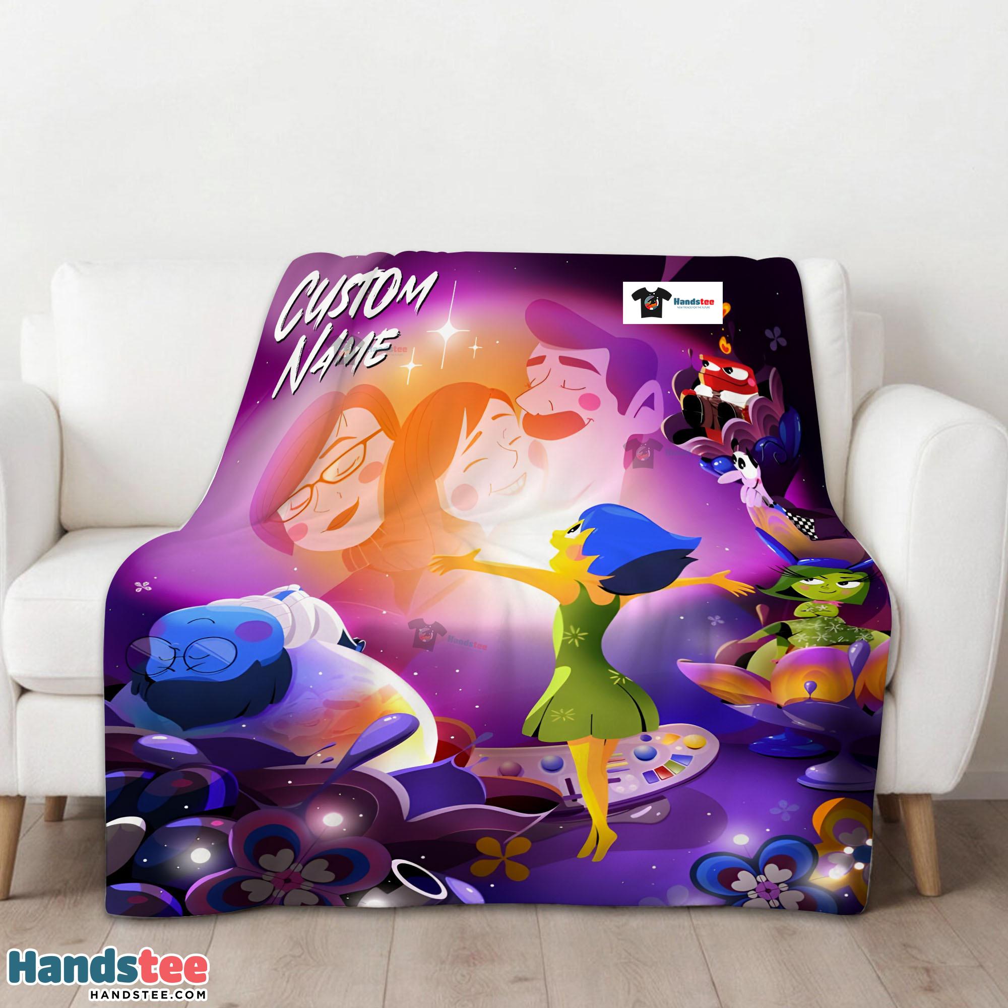 Disney Inside Out Family Unite Blanket Fleece Customized Blanket