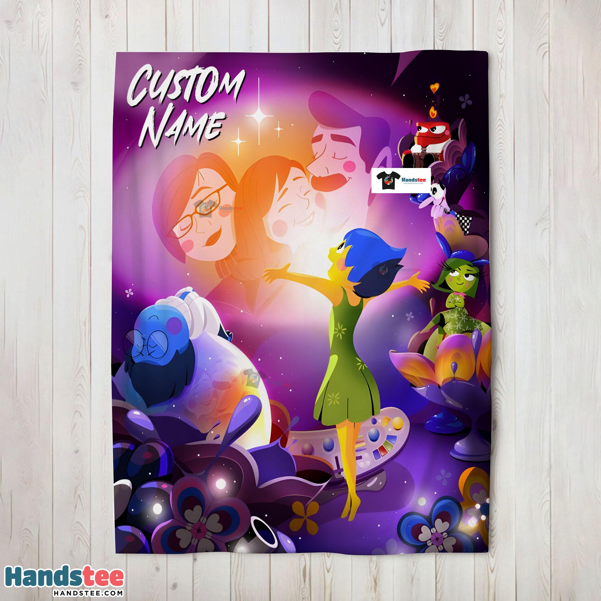 Disney Inside Out Family Unite Blanket Fleece Customized Blanket