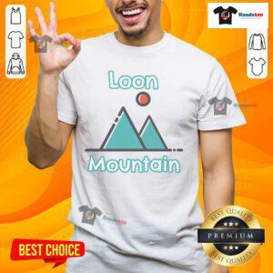 Good Loon Mountain Lincoln New Hampshire Mountains T-Shirt featuring a scenic mountain design, perfect for outdoor enthusiasts.