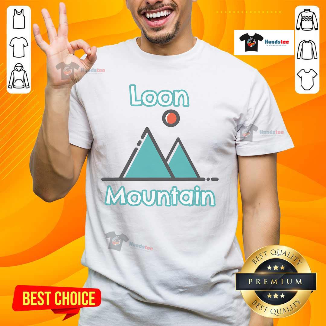 Good Loon Mountain Lincoln New Hampshire Mountains T-Shirt featuring a scenic mountain design, perfect for outdoor enthusiasts.