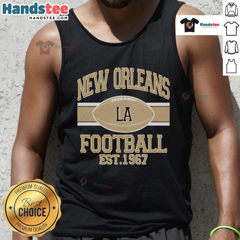 Vintage sports logo tank top featuring Good New Orleans LA football design, perfect for stylish game day wear.