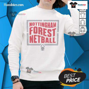 Good Nfn Junior Notting Ham Forest netball sweatshirt featuring vibrant colors and comfortable design for young athletes.