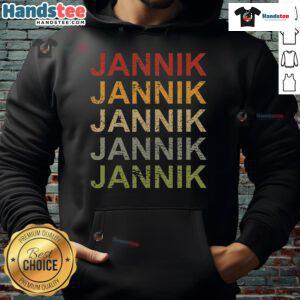 Good Retro Jannik personalized hoodie featuring a stylish design, perfect for fans of Jannik and retro fashion.