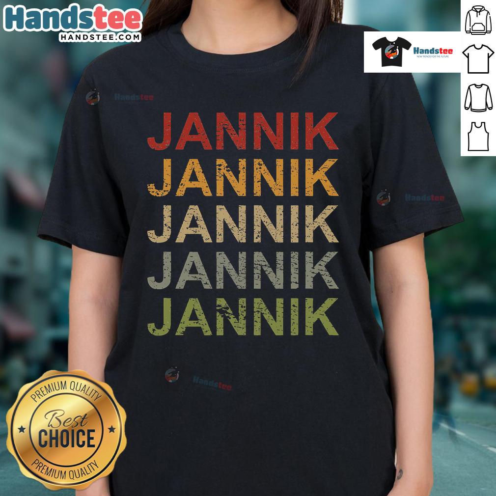 Good Retro Jannik Personalized Ladies Tee featuring stylish design and comfortable fit for everyday wear.