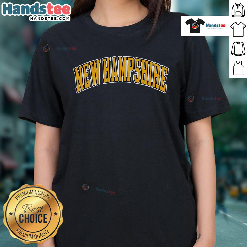 Good Retro Vintage New Hampshire States American Distressed Ladies Tee in soft fabric with a stylish design.
