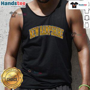 Good retro vintage New Hampshire states American distressed tank top design showcasing a classic, stylish look.