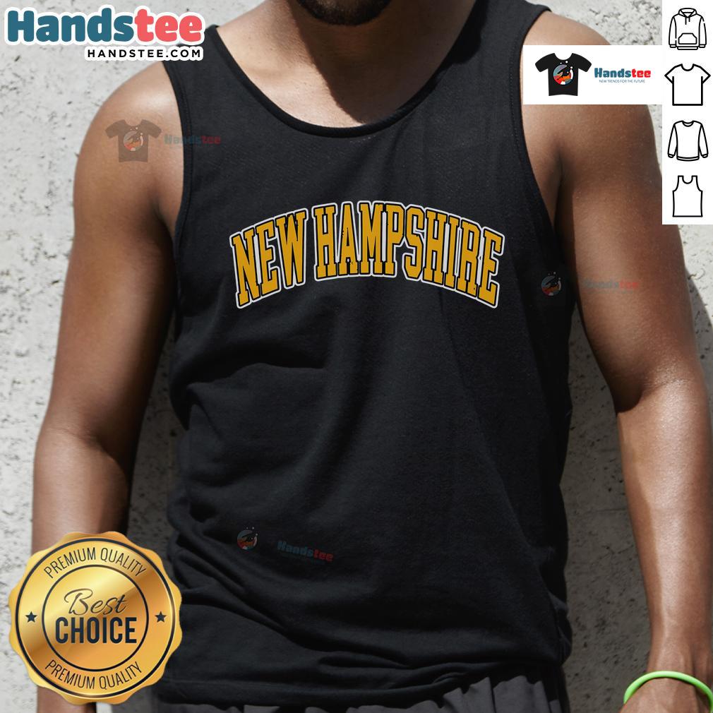 Good retro vintage New Hampshire states American distressed tank top design showcasing a classic, stylish look.
