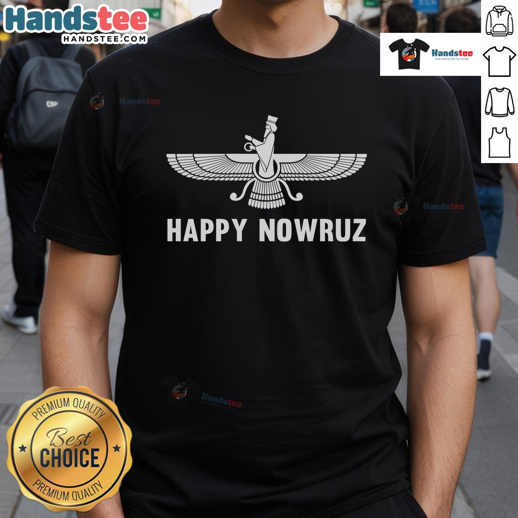 Happy Nowruz Iran Persian New Year T-Shirt featuring vibrant designs celebrating the Persian New Year festivities.