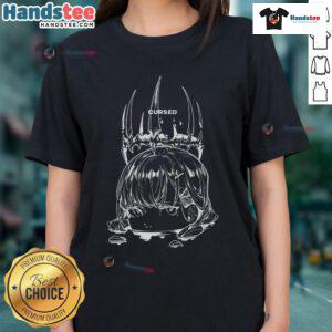 Alt Text: Stylish Hot Ippus Cursed Anime Crown Ladies Tee featuring vibrant graphics and a comfortable fit.