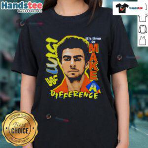 Hot Luigi 2025 Ladies Tee featuring vibrant graphics, perfect for making a difference in style and comfort.