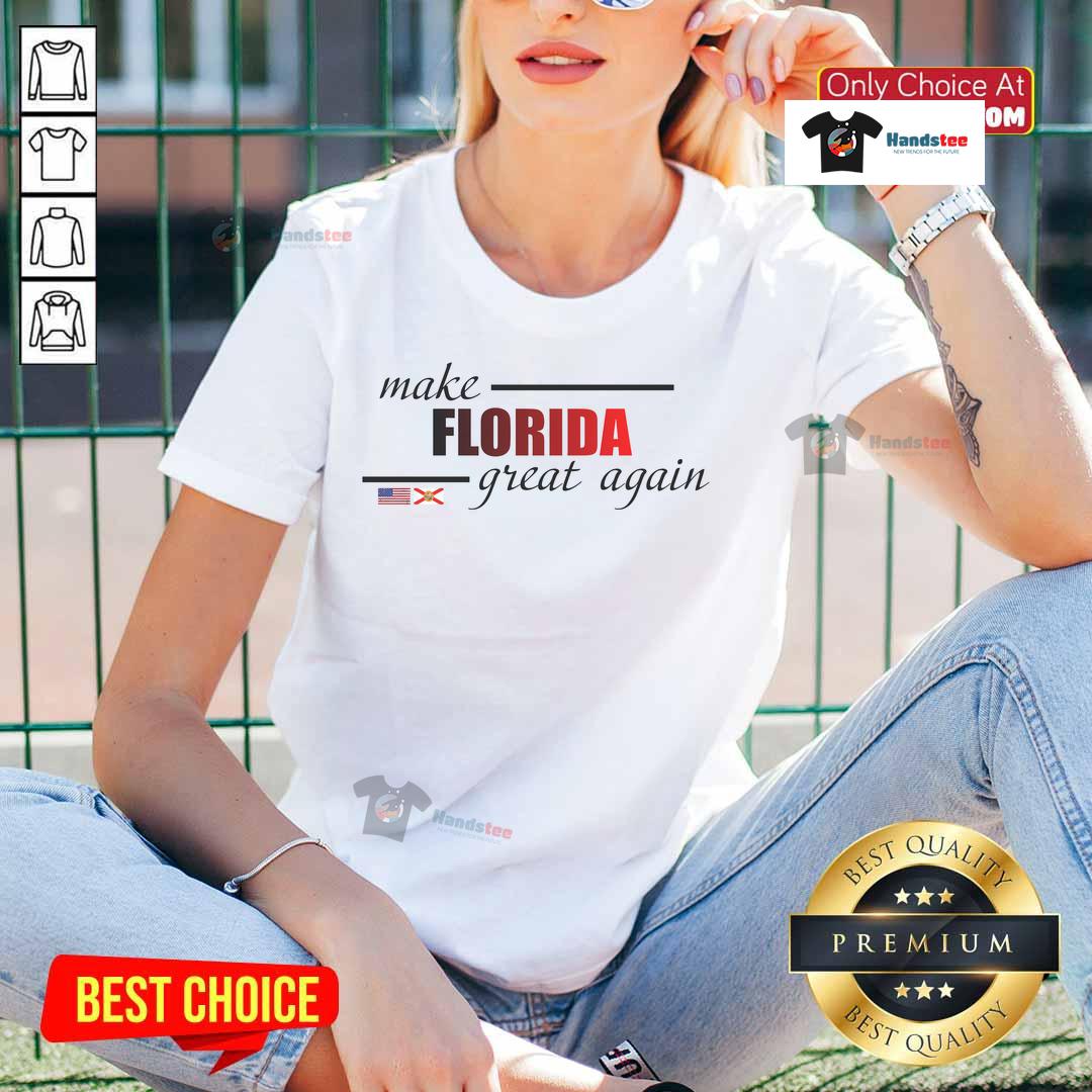 Hot Make Florida Great Again Ladies Tee in vibrant colors, perfect for showing state pride and making a bold fashion statement.