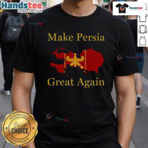 Hot Nowruz Iran Make Persia Great Again T-Shirt design featuring vibrant colors and festive Persian motifs.
