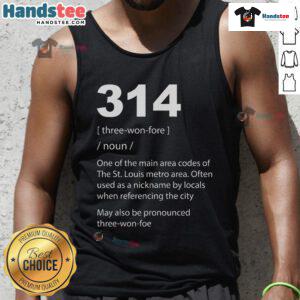 Nice 314 St Louis Definition Tank Top featuring a stylish design, perfect for casual summer wear in St. Louis.